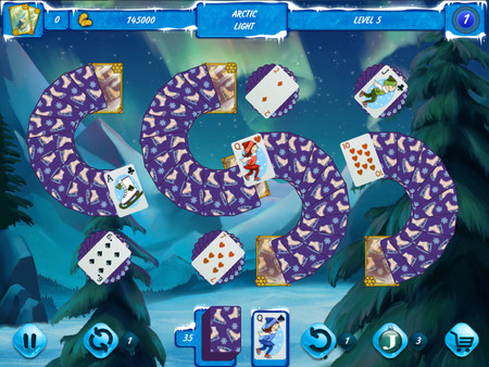 Screenshot z Solitaire Jack Frost Winter Adventures