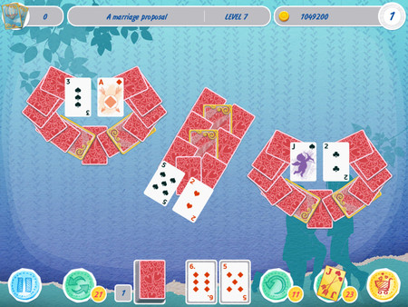 Screenshot z Solitaire Match 2 Cards. Valentine's Day Screenshot z Solitaire Match 2 Cards. Valentine's Day