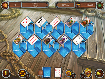 Screenshot z Solitaire Legend of the Pirates