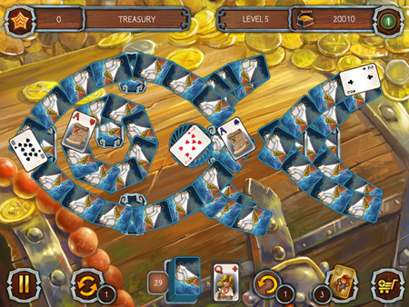 Screenshot z Solitaire Legend of the Pirates