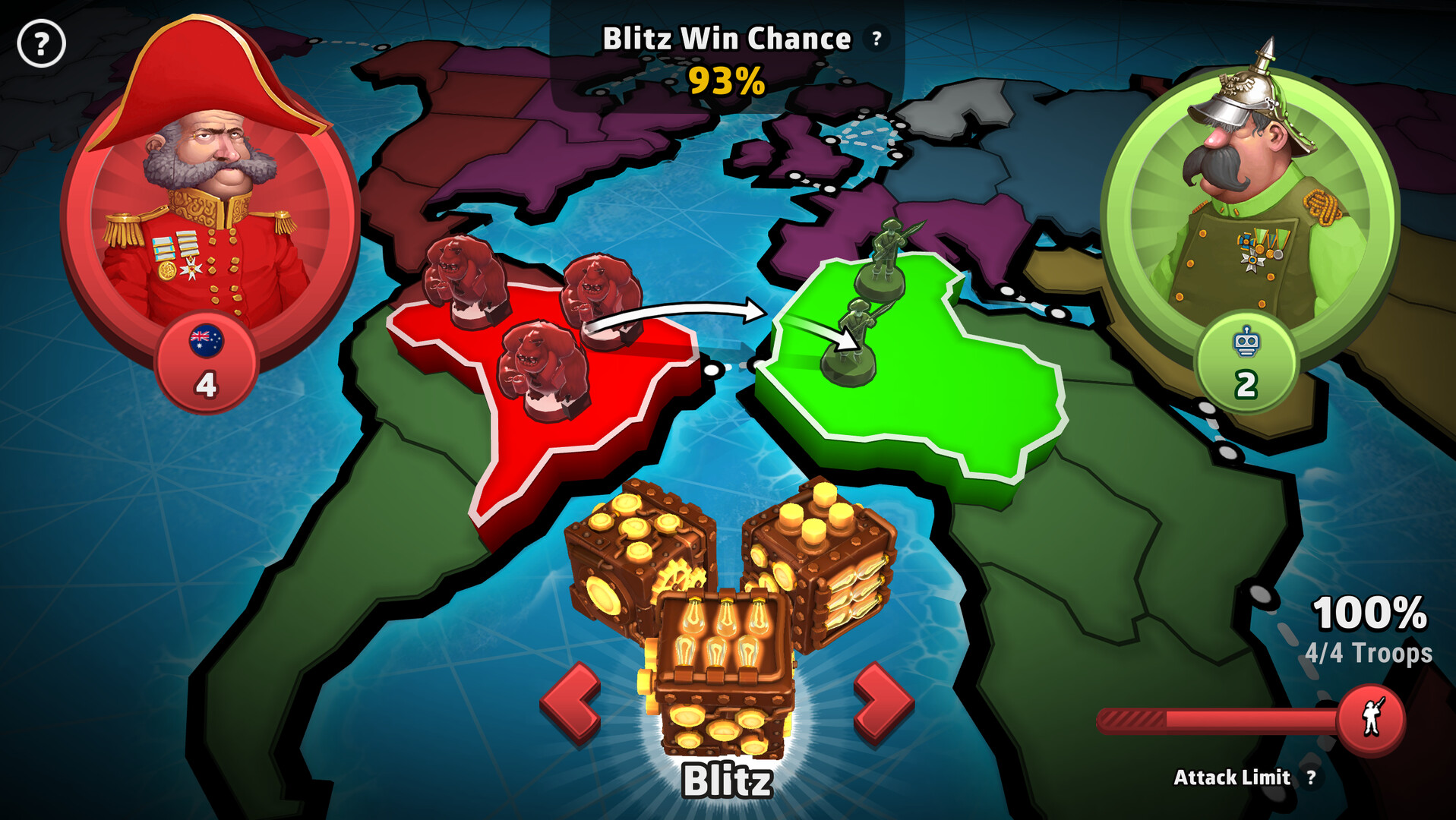 Screenshot of RISK: Global Domination