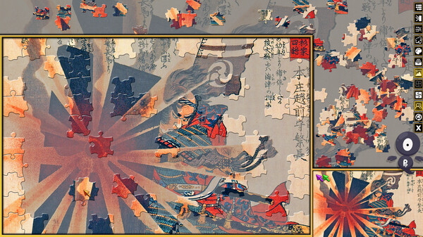 Скриншот из Pixel Puzzles 3: Ukiyo-e Jigsaws
