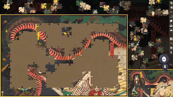 Скриншот из Pixel Puzzles 3: Ukiyo-e Jigsaws