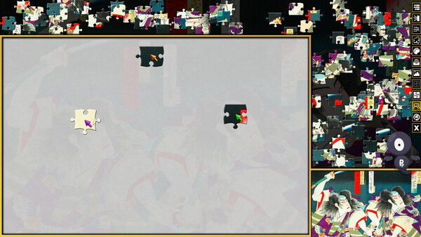 Скриншот из Pixel Puzzles 3: Ukiyo-e Jigsaws