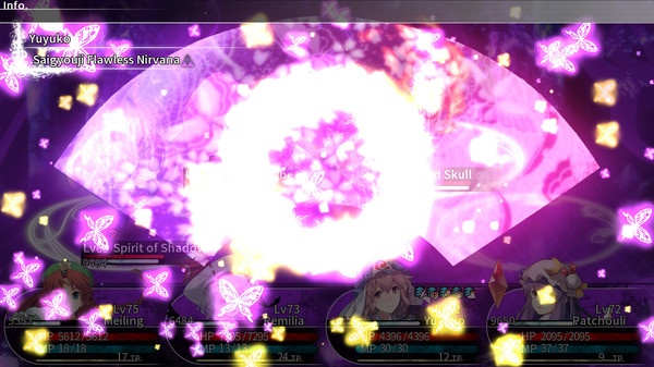 Screenshot z LABYRINTH OF TOUHOU - GENSOKYO AND THE HEAVEN-PIERCING TREE