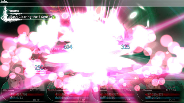Screenshot z LABYRINTH OF TOUHOU - GENSOKYO AND THE HEAVEN-PIERCING TREE