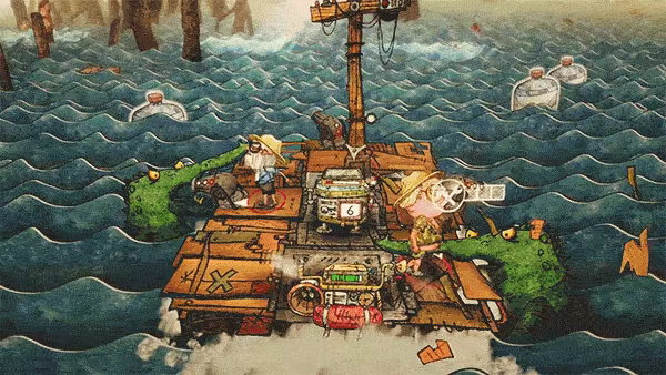 Trash Sailors: Co-Op Trash Raft Simulator video 1