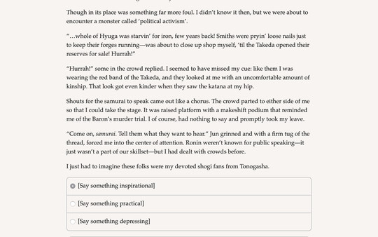 Screenshot z Samurai of Hyuga Book 4