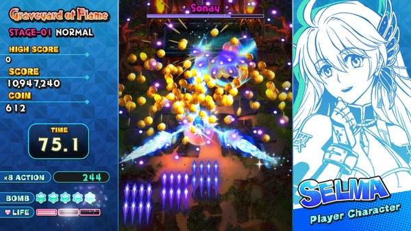 Screenshot z Sisters Royale: Five Sisters Under Fire