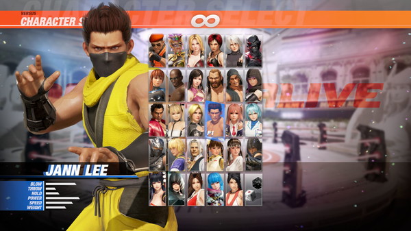 DOA6 Morphing Ninja Costume - Jann Lee