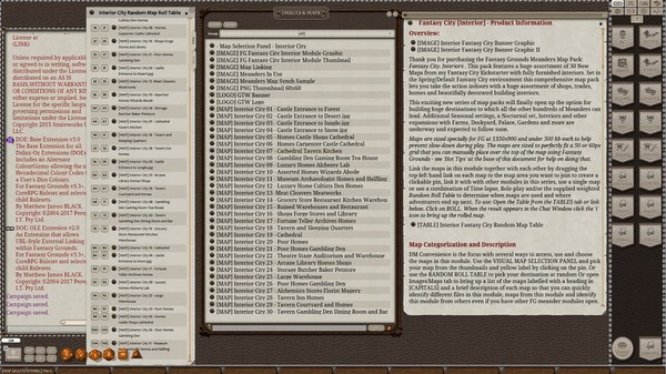 Fantasy Grounds - Meander Map Pack: Interior City (Map Pack)