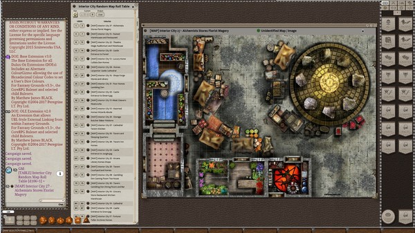 Fantasy Grounds - Meander Map Pack: Interior City (Map Pack)