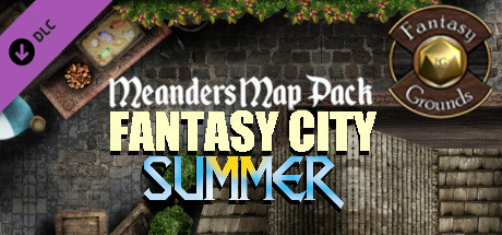 Fantasy Grounds - Meanders Map Pack Summer City (Map Pack) Header Image