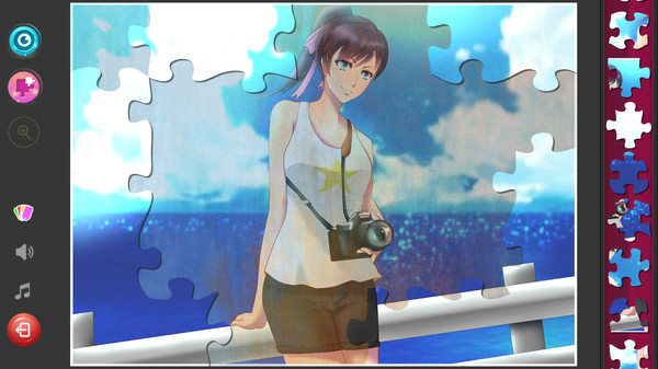 Screenshot z Anime Girls Jigsaw Puzzles