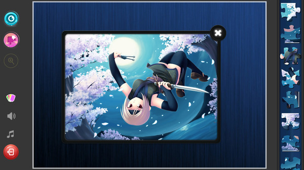 Screenshot z Anime Girls Jigsaw Puzzles