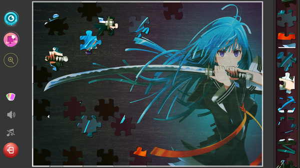 Screenshot z Anime Girls Jigsaw Puzzles