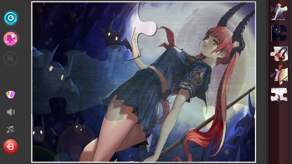 Screenshot z Anime Girls Jigsaw Puzzles