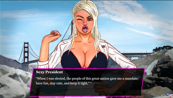 Screenshot z Sexy President