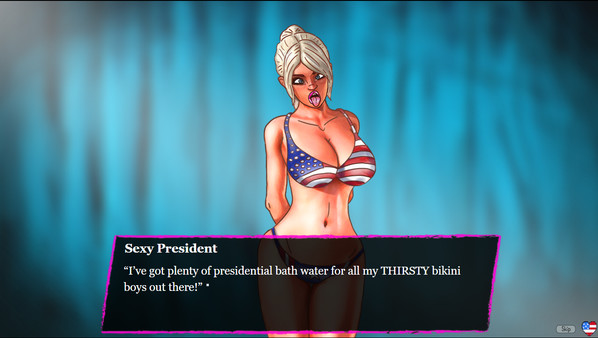 Screenshot z Sexy President