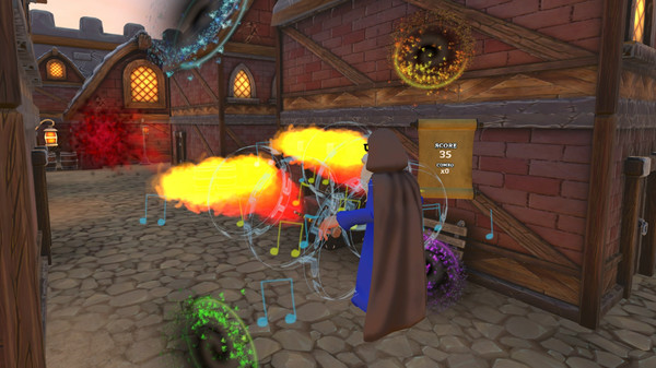 Screenshot z Rhythm Mage VR