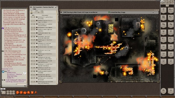 Fantasy Grounds - Meander Map Pack City Expansions I (Map Pack)