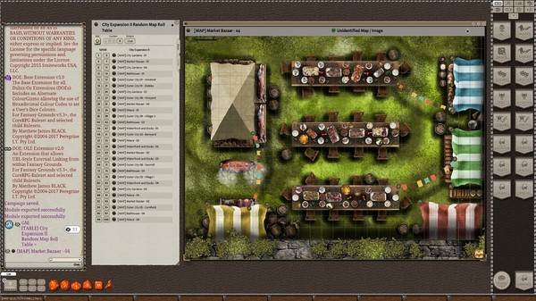 Fantasy Grounds - Meander Map Pack City Expansions II (Map Pack)