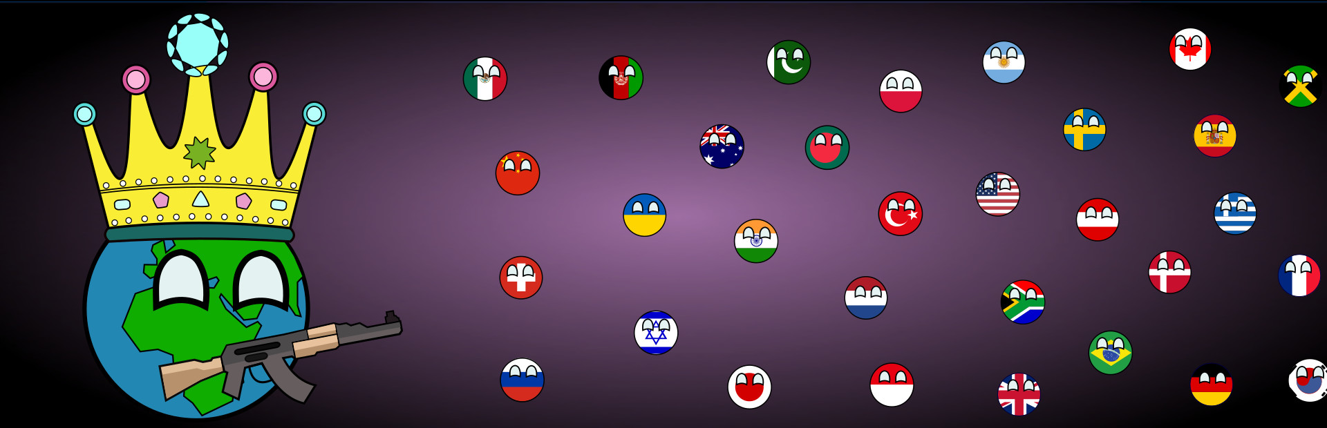 Dictators:No Peace Countryballs