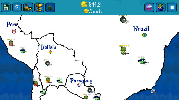 Screenshot z Dictators:No Peace Countryballs Screenshot z Dictators:No Peace Countryballs