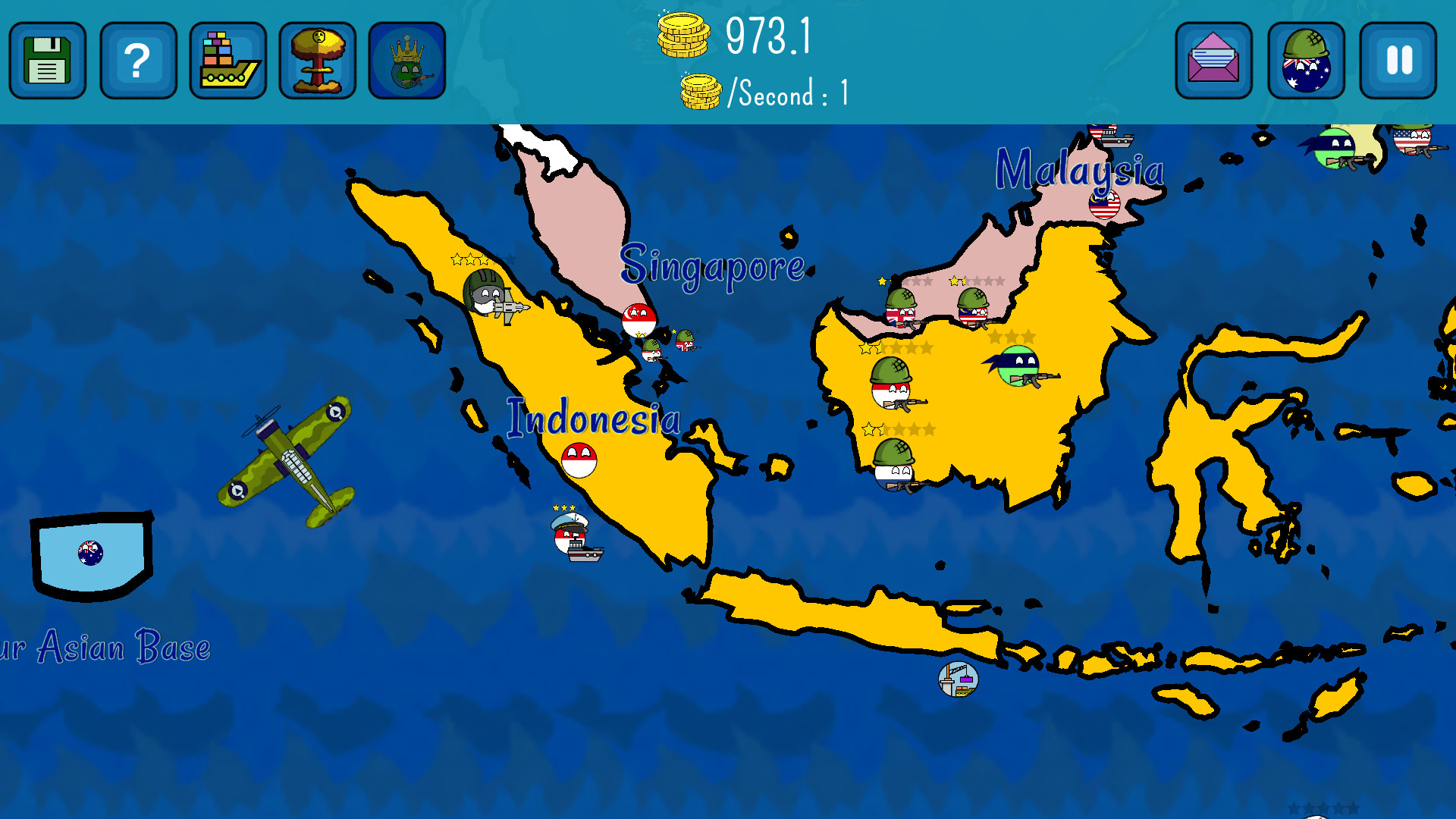 Dictators:No Peace Countryballs