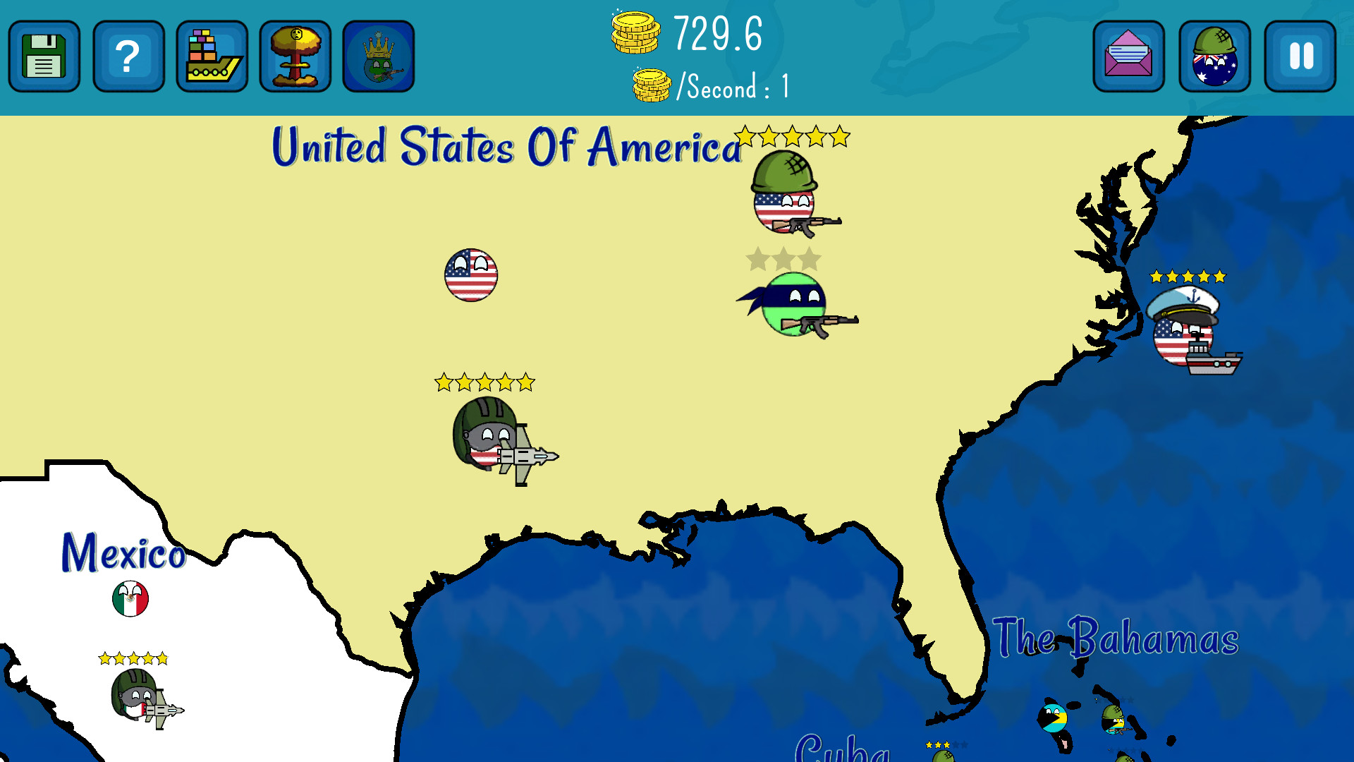 Dictators:No Peace Countryballs