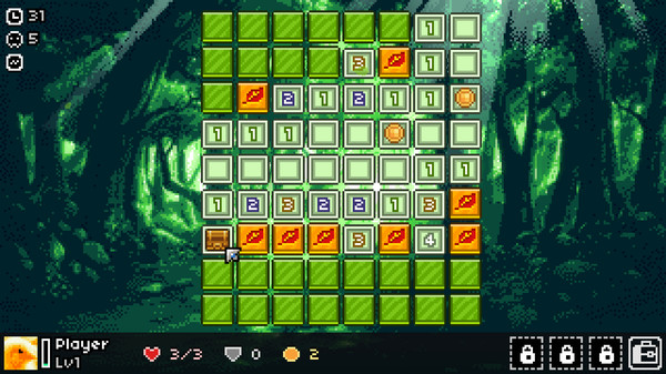 Screenshot of DemonCrawl gameplay showing in-action mechanics