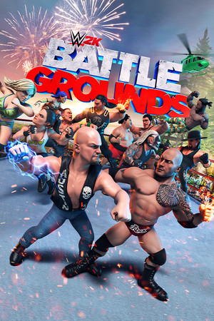 Cover art of WWE 2K BATTLEGROUNDS
