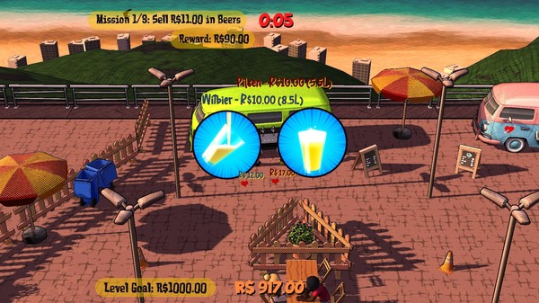 Screenshot z Bierwagen Rush