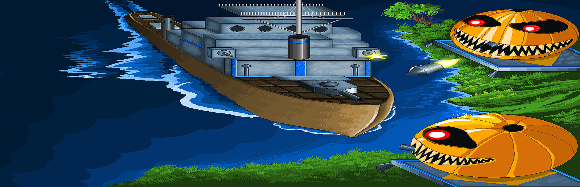Warships On The Halloween Night