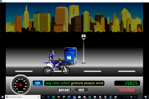 Screenshot z Xtreme Typing