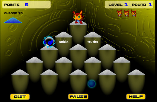 Screenshot z Ziggy's Typing Pyramid