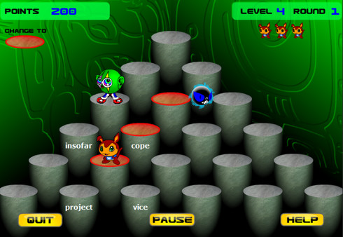 Screenshot z Ziggy's Typing Pyramid