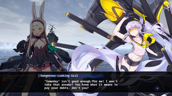 Screenshot z Azur Lane: Crosswave