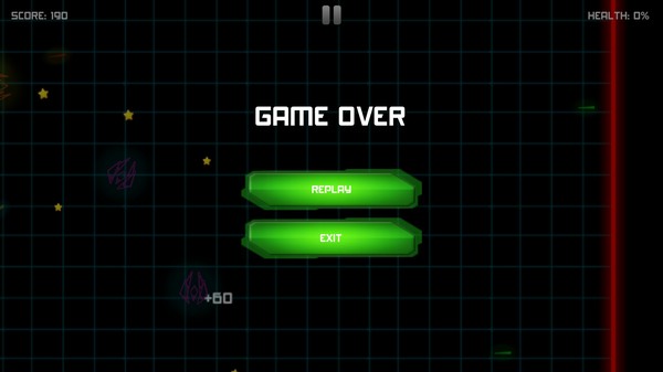 Screenshot z NEON SPACE WAR