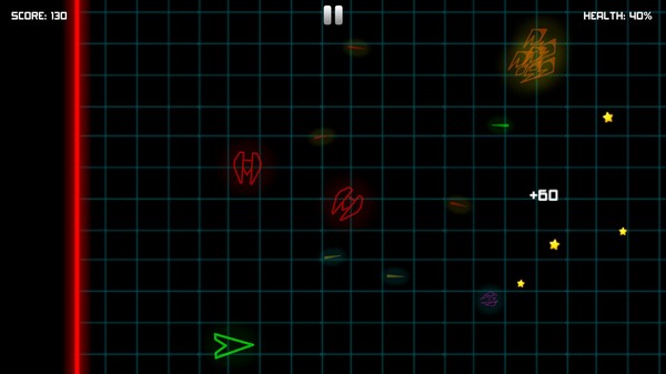 Screenshot z NEON SPACE WAR