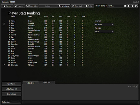 Netsoccer screenshot 6