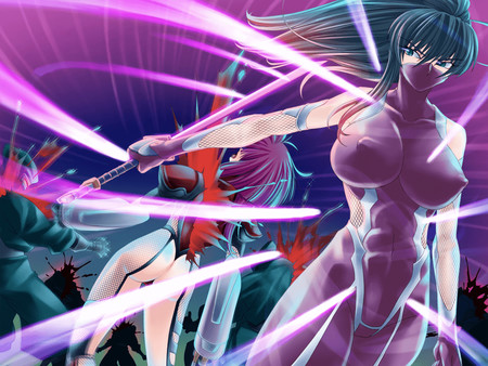 Screenshot z Taimanin Asagi 1: Trial／対魔忍アサギ・体験版