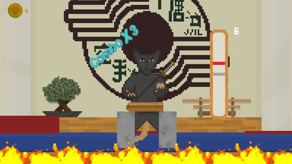 Screenshot z Karate Cat
