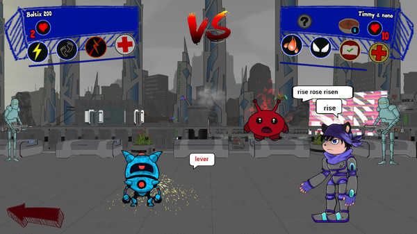 Screenshot z Timmy's adventures : VerbMon