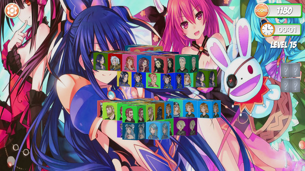 Screenshot z Mahjong Dimensions 3D - Fantasy Anime Screenshot z Mahjong Dimensions 3D - Fantasy Anime