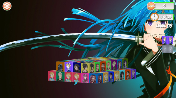 Mahjong Dimensions 3D - Fantasy Anime — gameplay screenshot 2