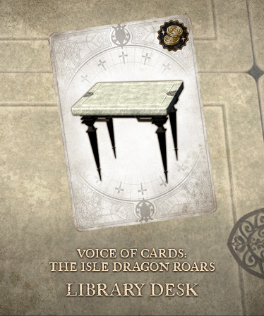 Voice of Cards: The Isle Dragon Roars Library Desk