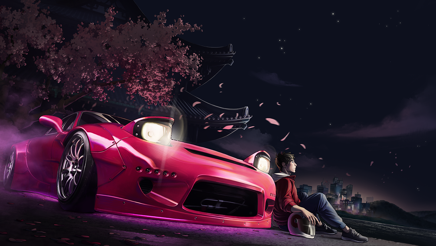 JDM: Japanese Drift Master - Imagem de Fundo do Jogo