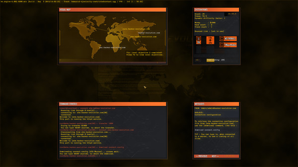 Screenshot z Hacker Evolution - 2019 HD remaster