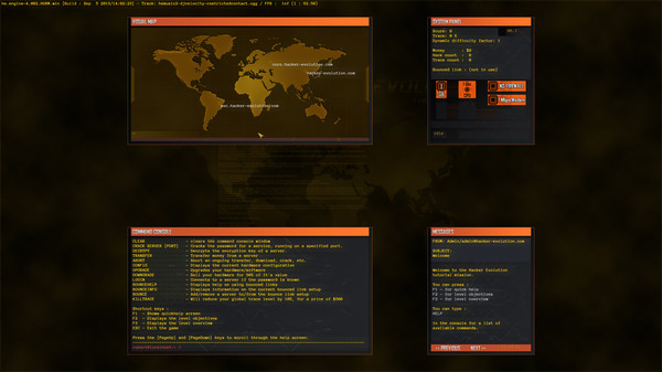Screenshot z Hacker Evolution - 2019 HD remaster